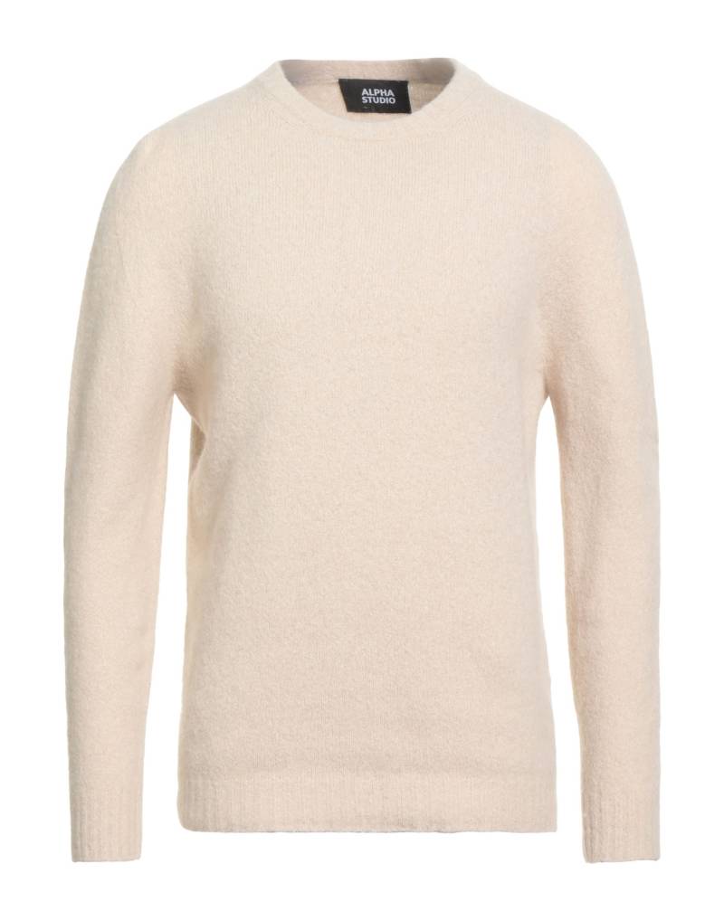 ALPHA STUDIO Pullover Herren Beige von ALPHA STUDIO