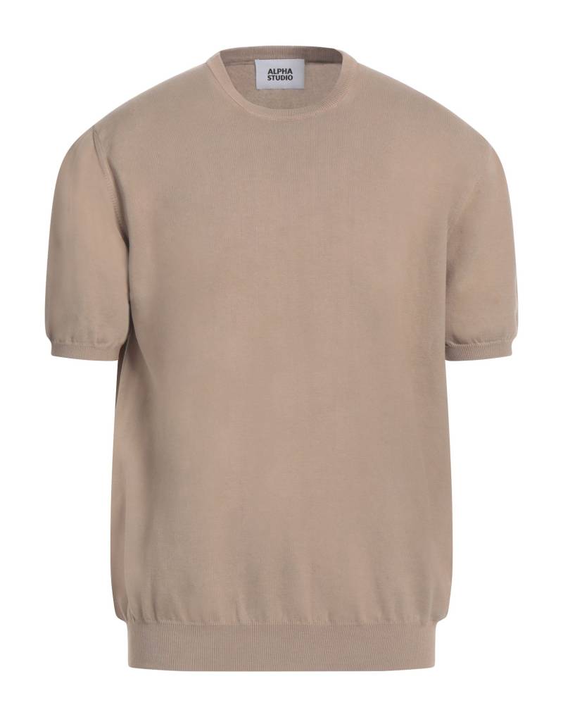 ALPHA STUDIO Pullover Herren Beige von ALPHA STUDIO