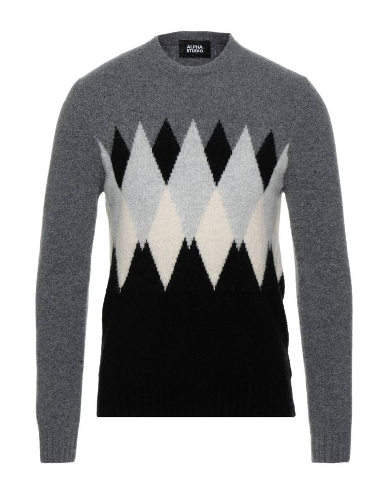 ALPHA STUDIO Pullover Herren Blei von ALPHA STUDIO