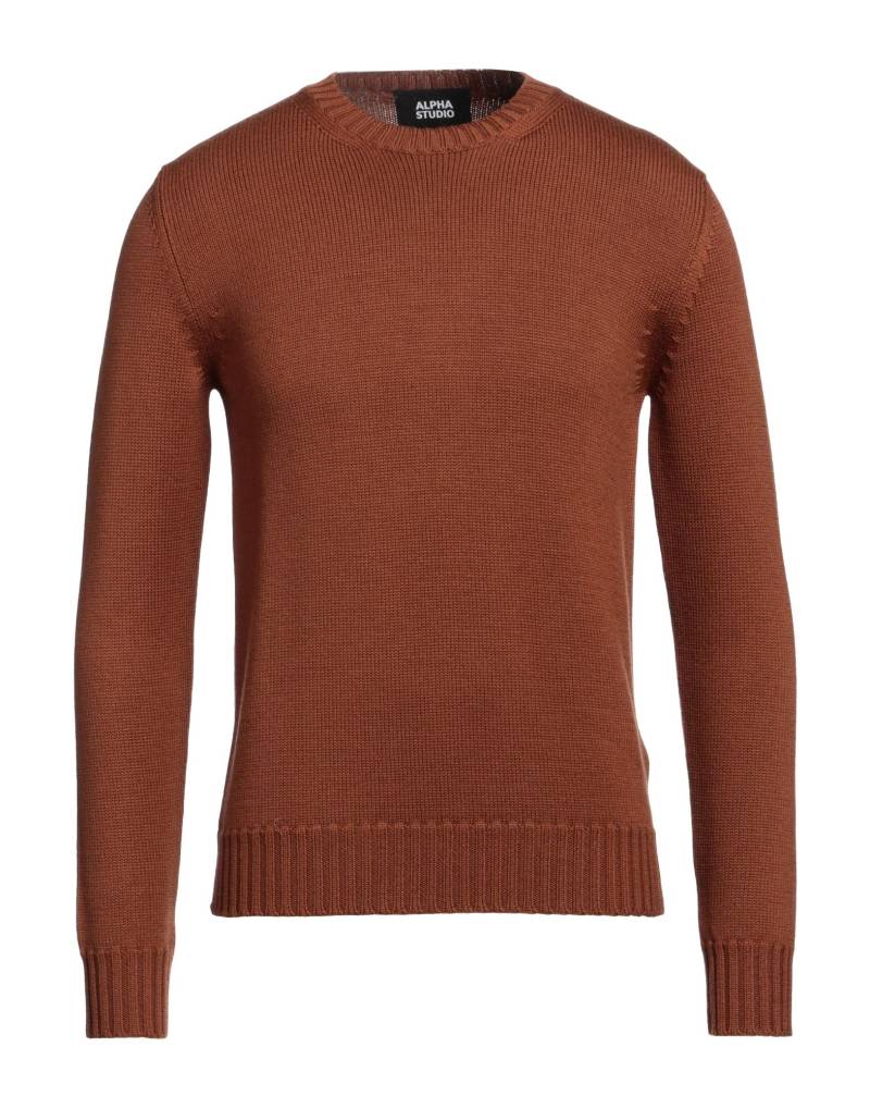 ALPHA STUDIO Pullover Herren Braun von ALPHA STUDIO