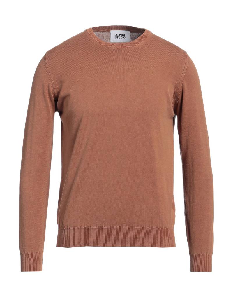 ALPHA STUDIO Pullover Herren Braun von ALPHA STUDIO