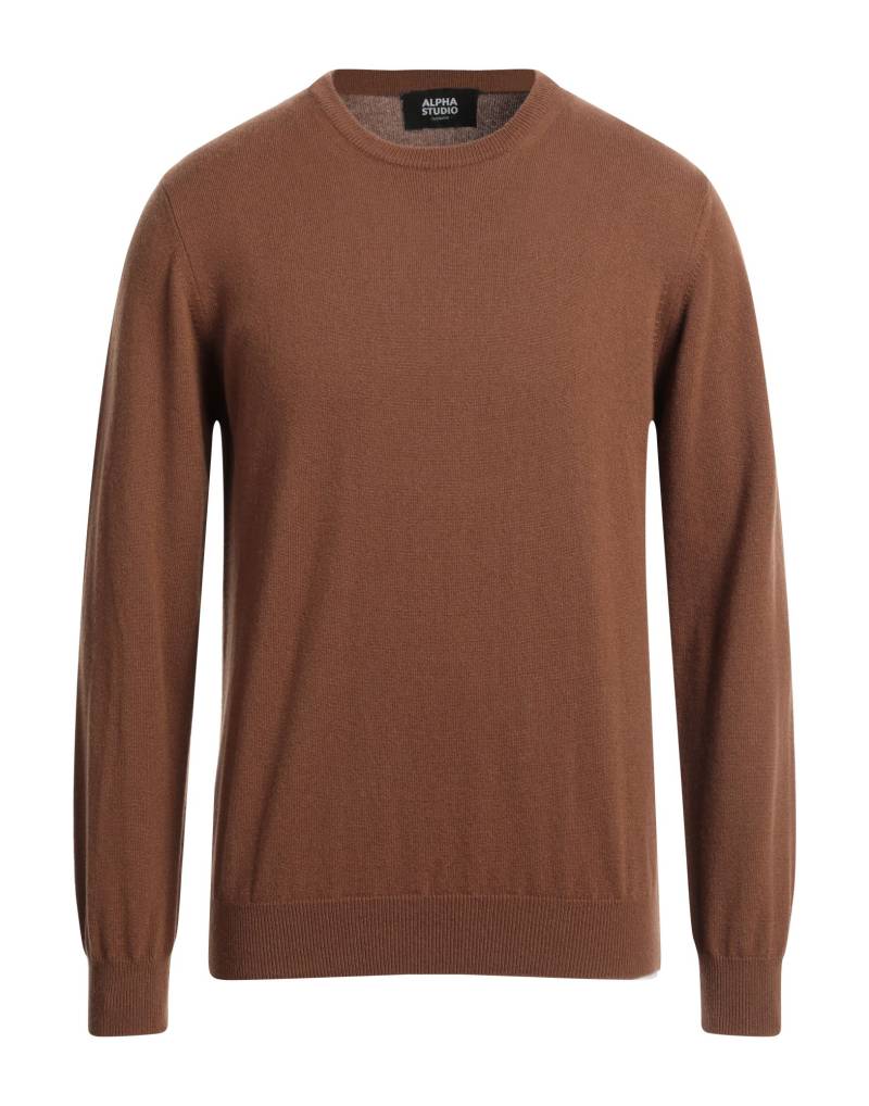 ALPHA STUDIO Pullover Herren Braun von ALPHA STUDIO