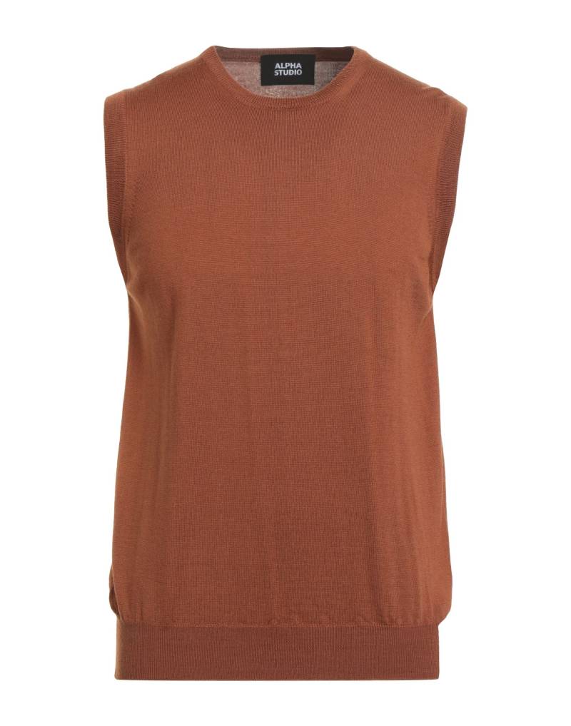 ALPHA STUDIO Pullover Herren Braun von ALPHA STUDIO
