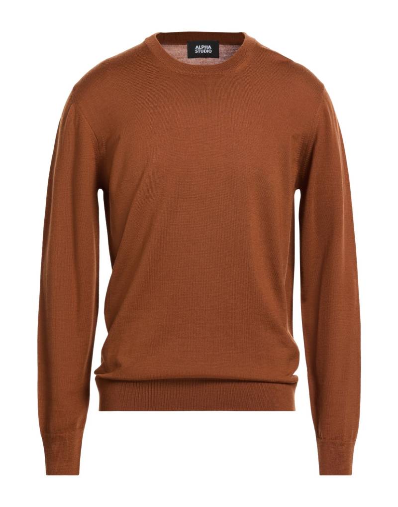 ALPHA STUDIO Pullover Herren Braun von ALPHA STUDIO