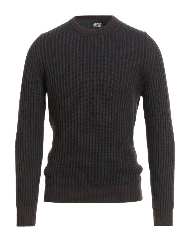 ALPHA STUDIO Pullover Herren Dunkelbraun von ALPHA STUDIO