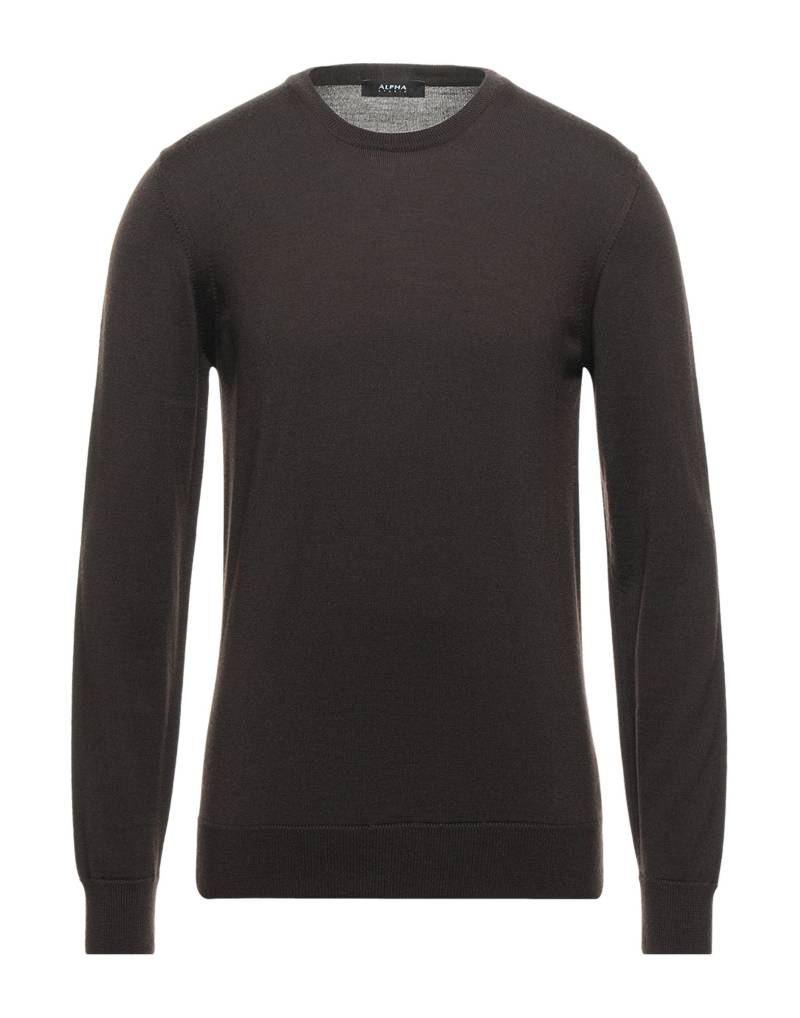ALPHA STUDIO Pullover Herren Dunkelbraun von ALPHA STUDIO