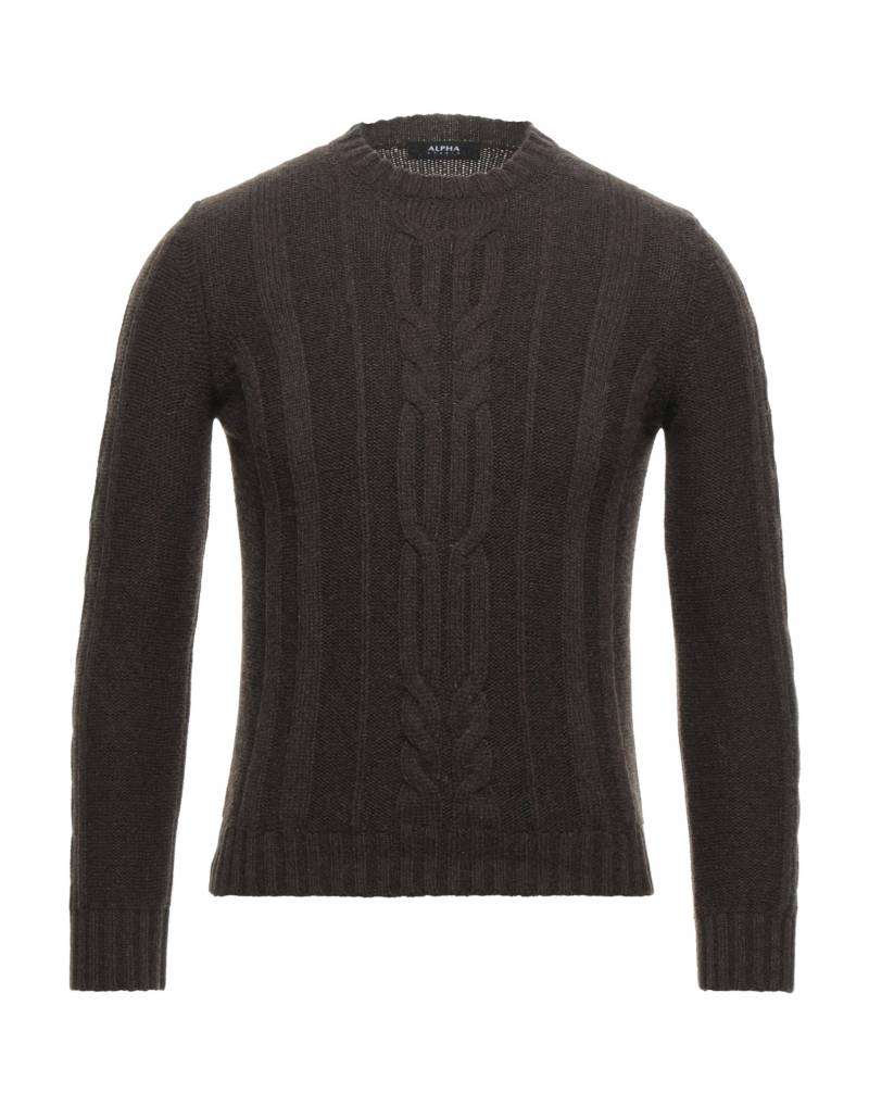 ALPHA STUDIO Pullover Herren Dunkelbraun von ALPHA STUDIO