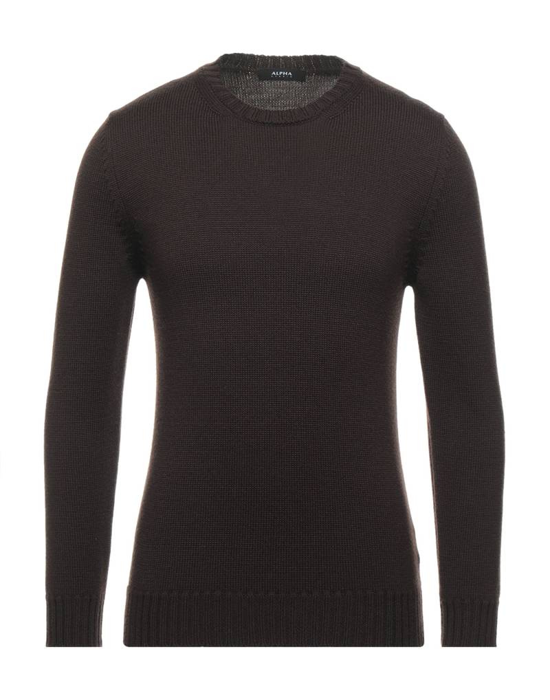 ALPHA STUDIO Pullover Herren Dunkelbraun von ALPHA STUDIO