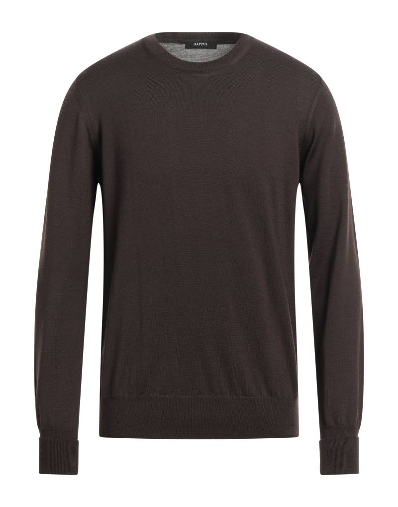 ALPHA STUDIO Pullover Herren Dunkelbraun von ALPHA STUDIO