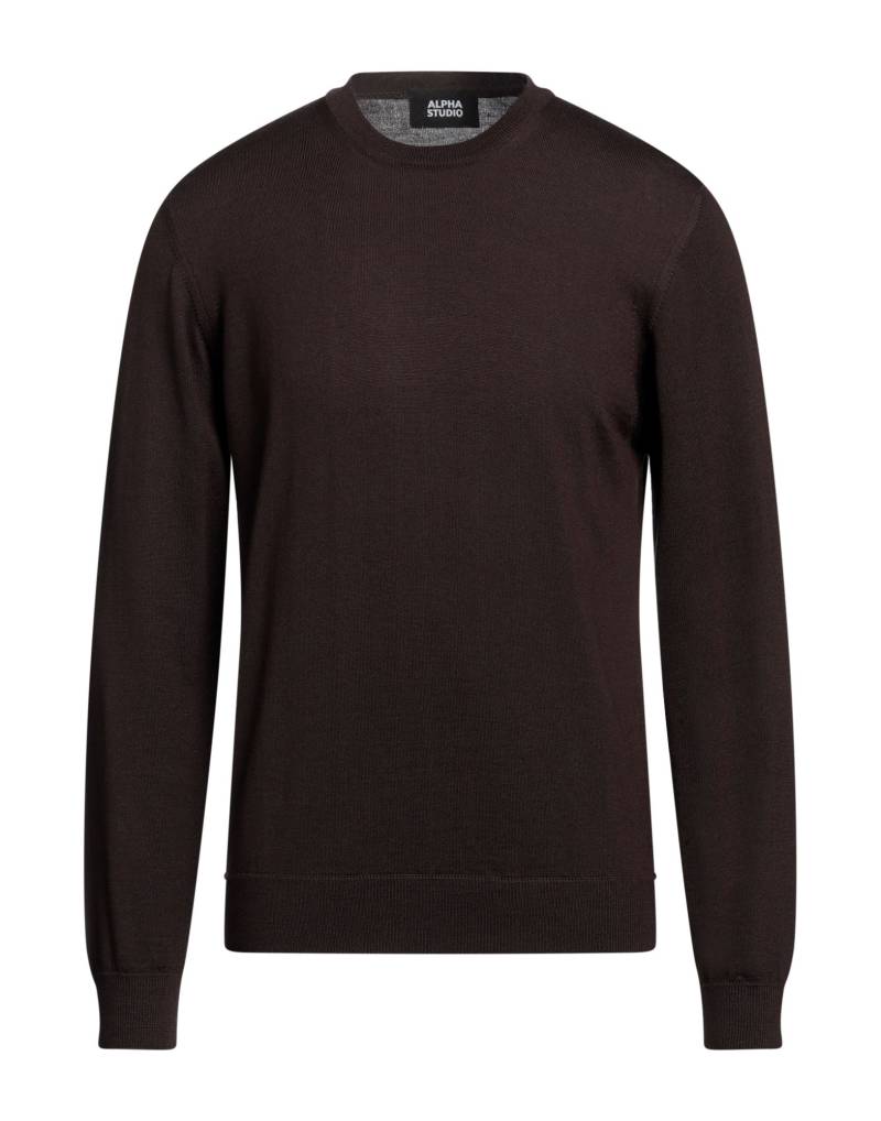 ALPHA STUDIO Pullover Herren Dunkelbraun von ALPHA STUDIO