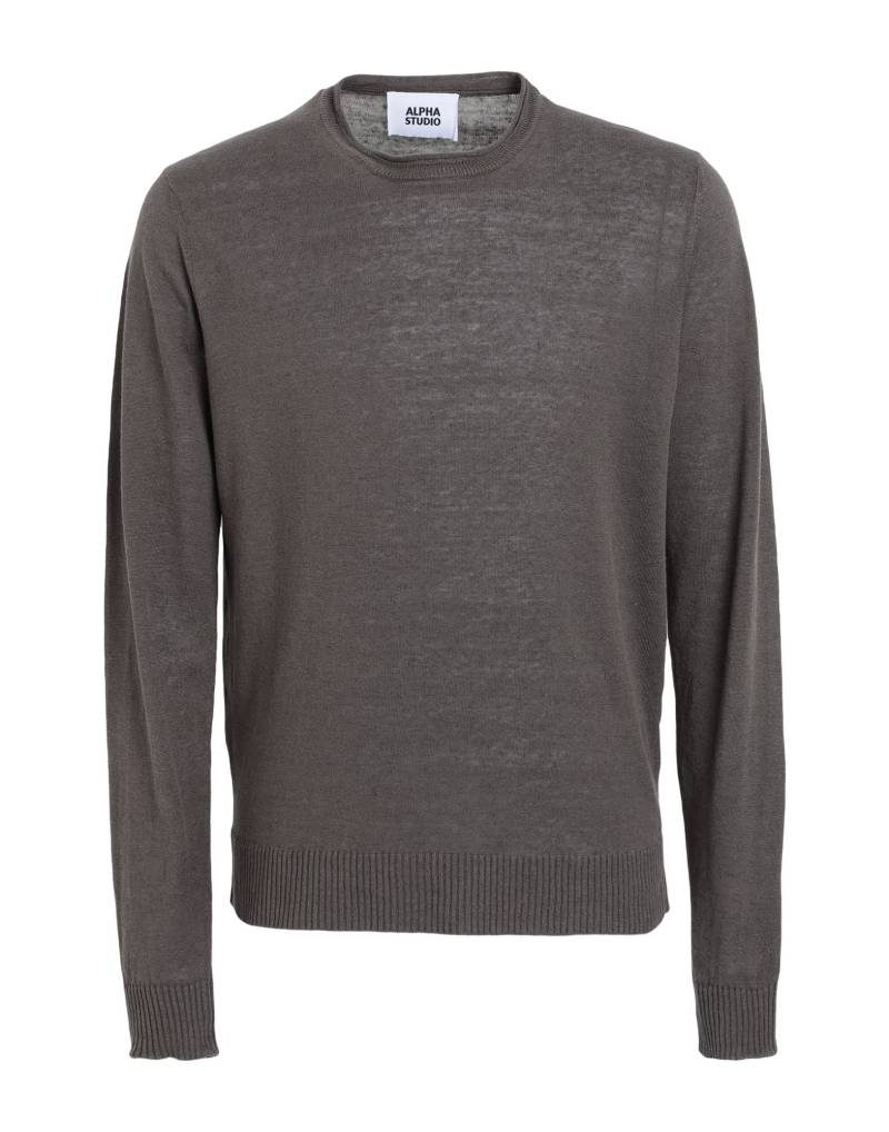 ALPHA STUDIO Pullover Herren Dunkelbraun von ALPHA STUDIO