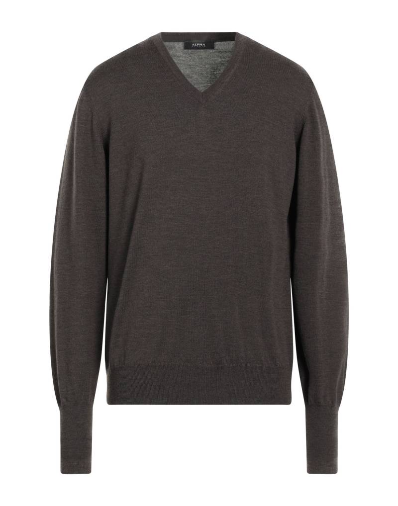 ALPHA STUDIO Pullover Herren Dunkelbraun von ALPHA STUDIO