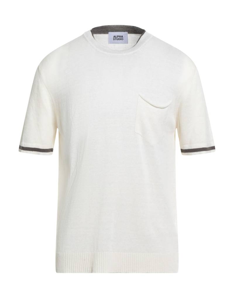 ALPHA STUDIO Pullover Herren Elfenbein von ALPHA STUDIO