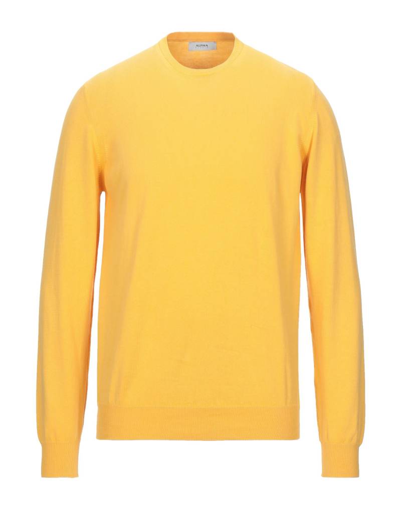 ALPHA STUDIO Pullover Herren Gelb von ALPHA STUDIO