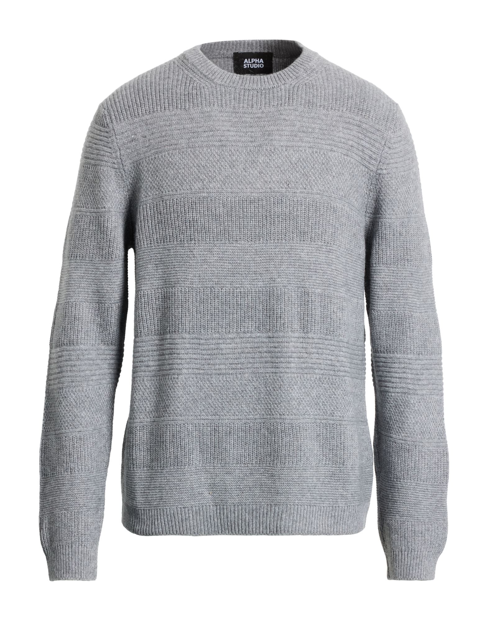 ALPHA STUDIO Pullover Herren Grau von ALPHA STUDIO