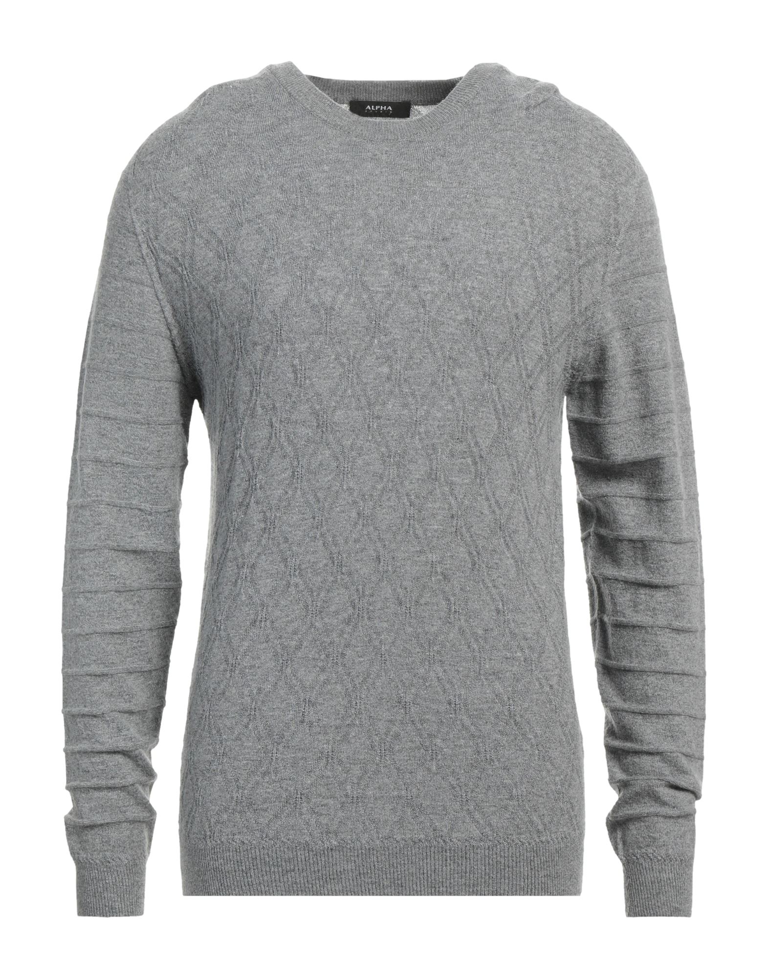 ALPHA STUDIO Pullover Herren Grau von ALPHA STUDIO