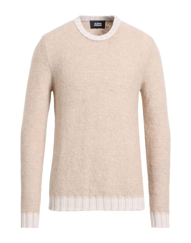ALPHA STUDIO Pullover Herren Hellbraun von ALPHA STUDIO