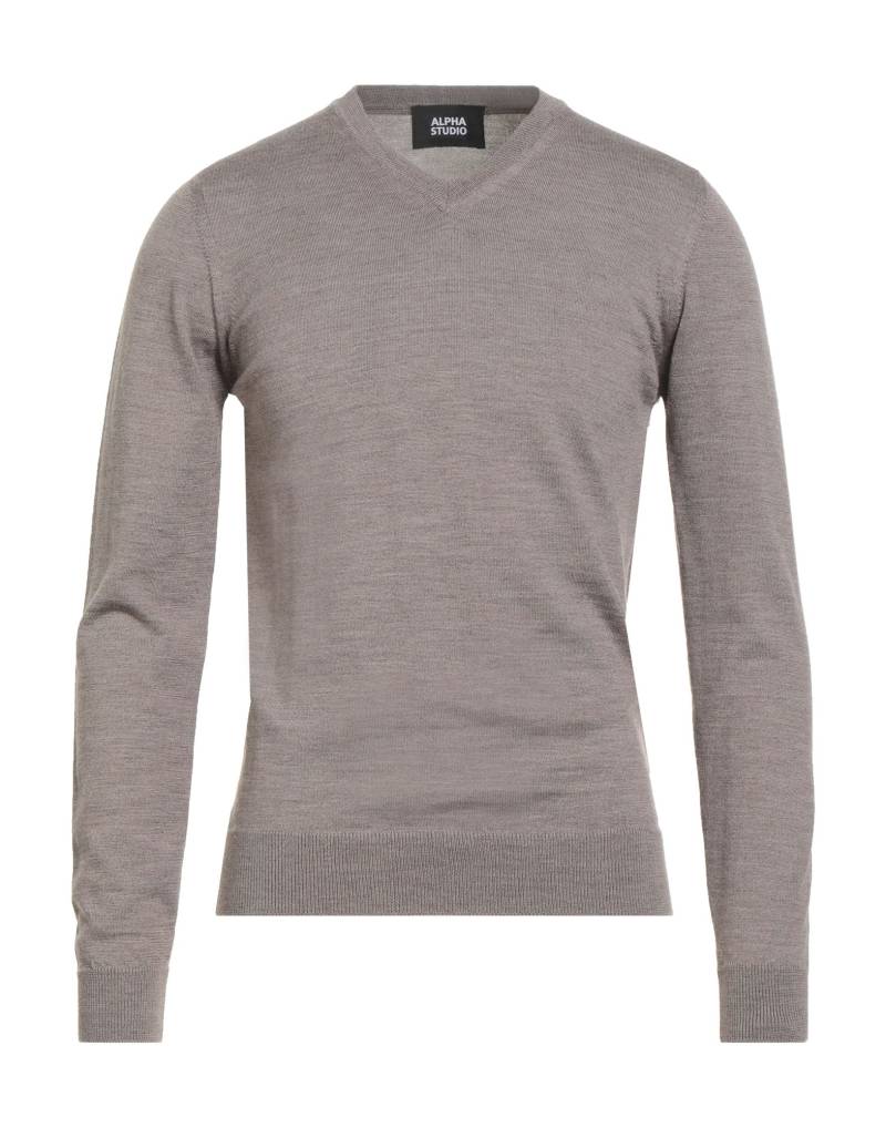 ALPHA STUDIO Pullover Herren Hellbraun von ALPHA STUDIO