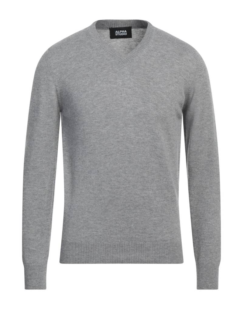 ALPHA STUDIO Pullover Herren Hellgrau von ALPHA STUDIO
