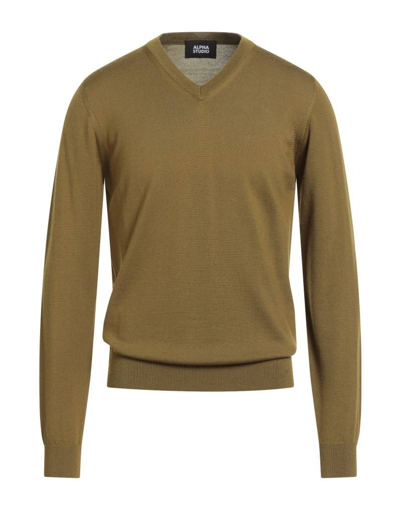 ALPHA STUDIO Pullover Herren Khaki von ALPHA STUDIO