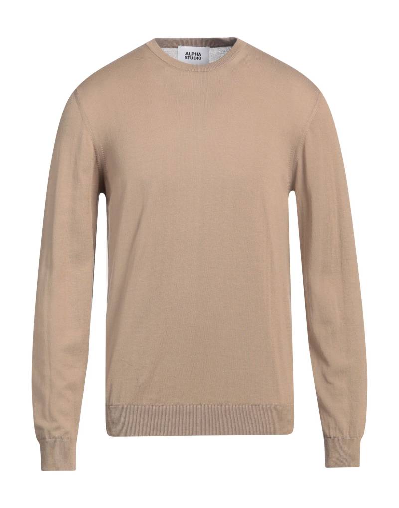 ALPHA STUDIO Pullover Herren Beige von ALPHA STUDIO
