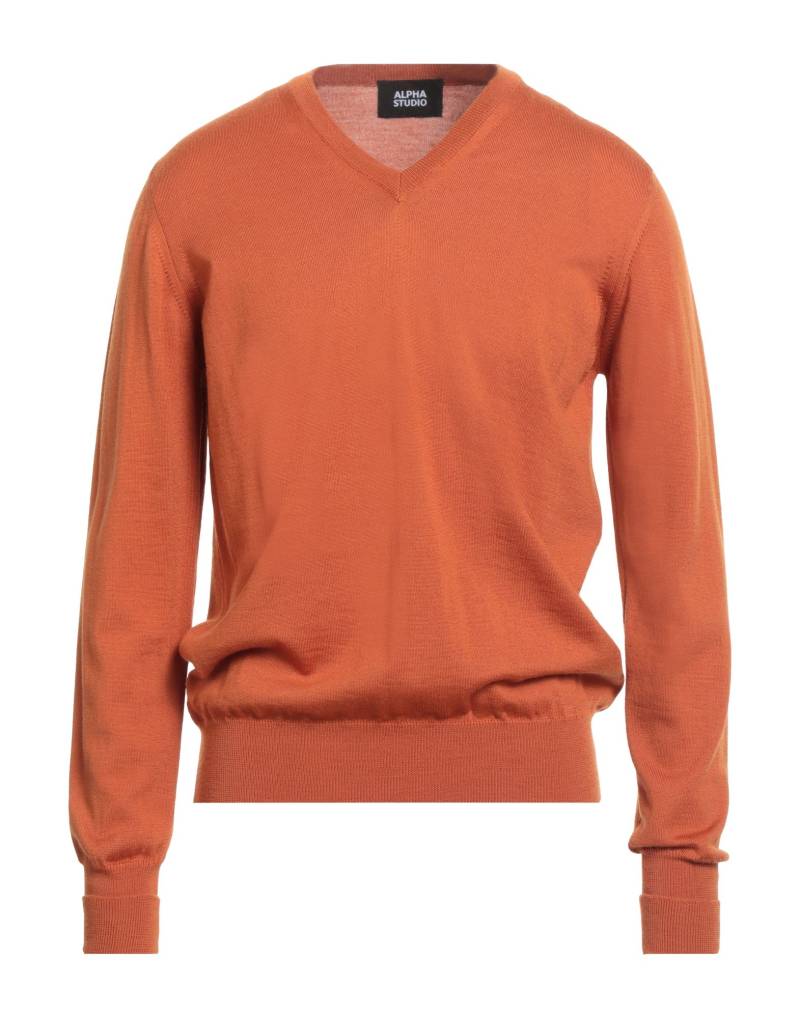 ALPHA STUDIO Pullover Herren Lederfarben von ALPHA STUDIO