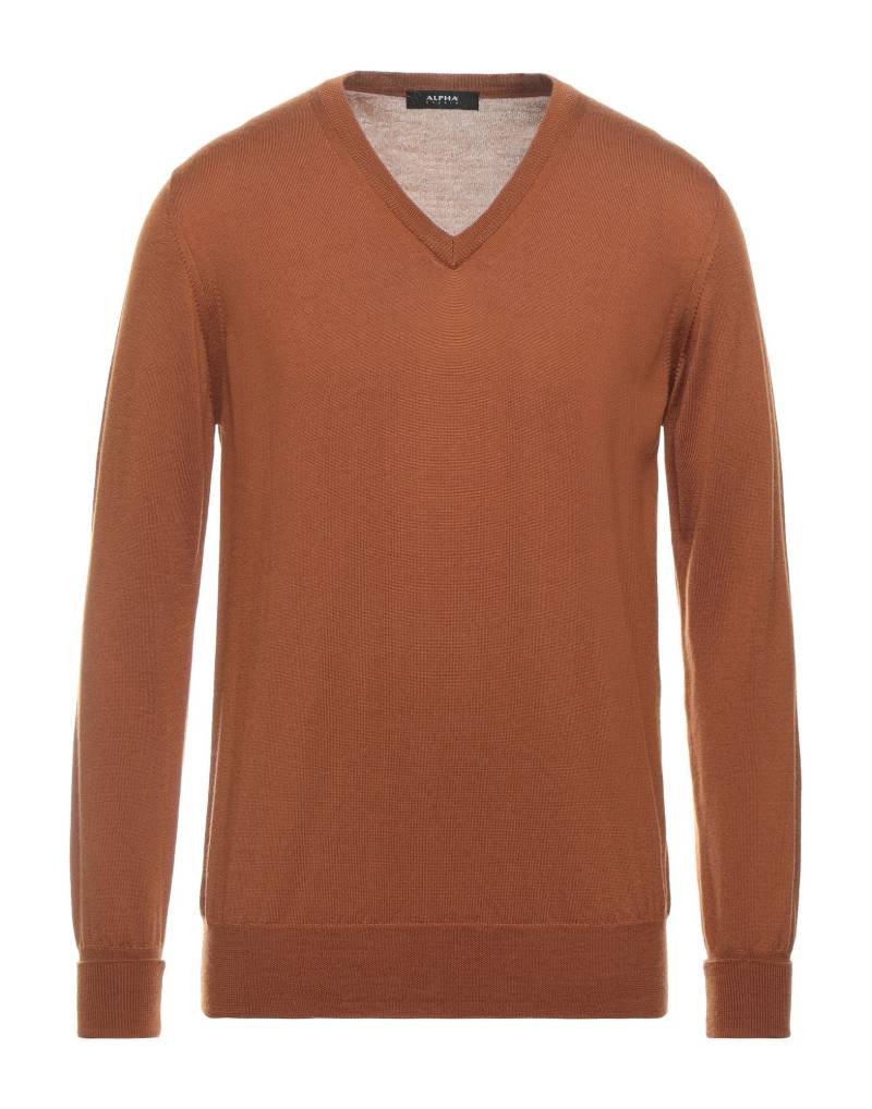 ALPHA STUDIO Pullover Herren Lederfarben von ALPHA STUDIO