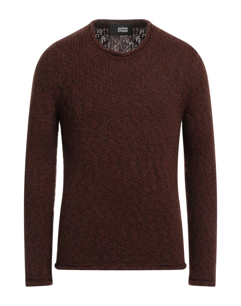 ALPHA STUDIO Pullover Herren Schokobraun von ALPHA STUDIO