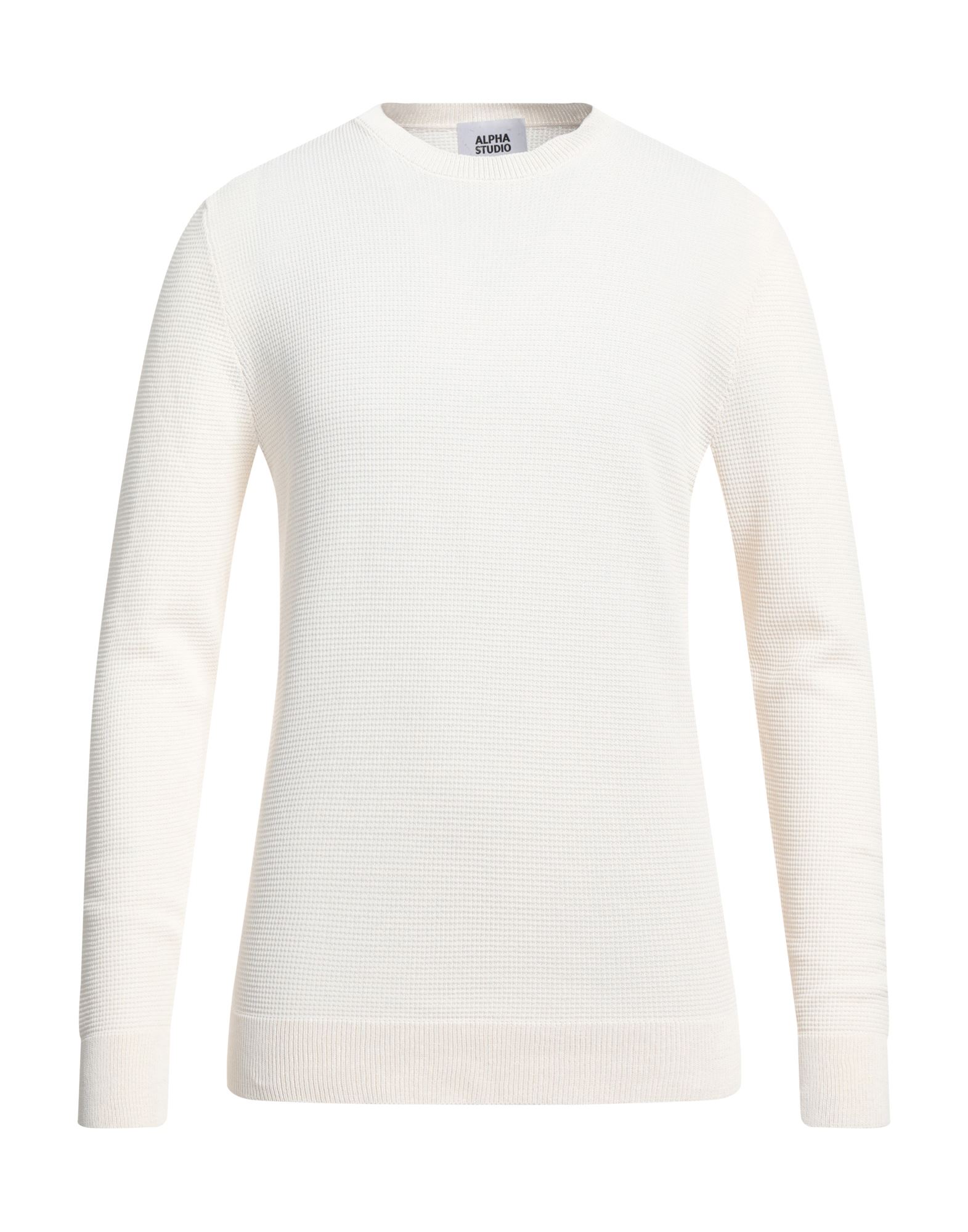 ALPHA STUDIO Pullover Herren Off white von ALPHA STUDIO