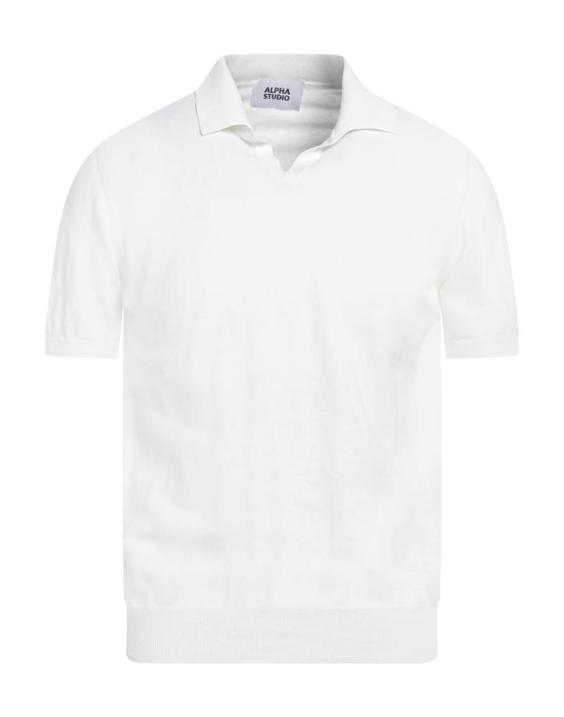 ALPHA STUDIO Pullover Herren Off white von ALPHA STUDIO