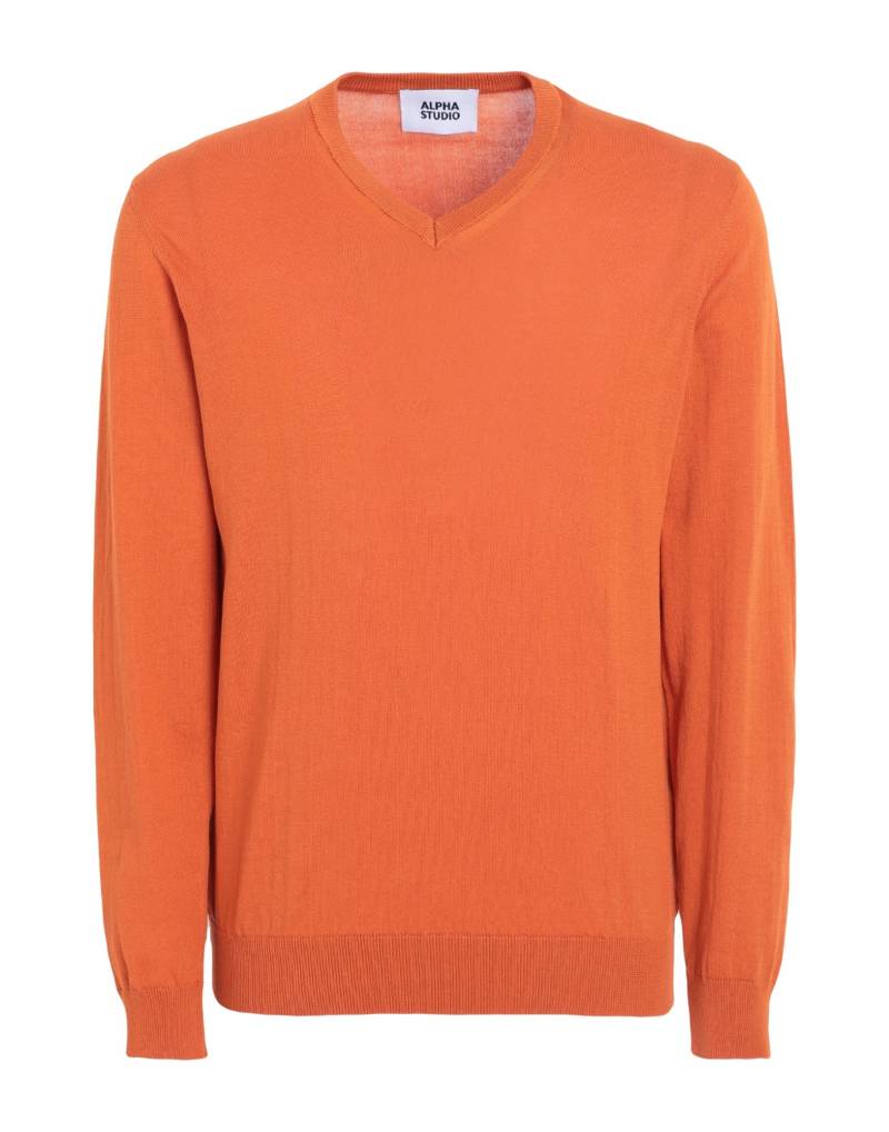 ALPHA STUDIO Pullover Herren Orange von ALPHA STUDIO