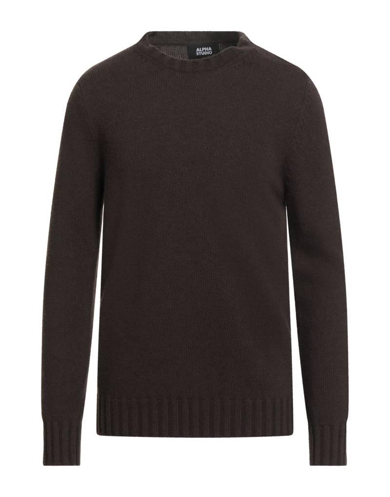 ALPHA STUDIO Pullover Herren Schokobraun von ALPHA STUDIO