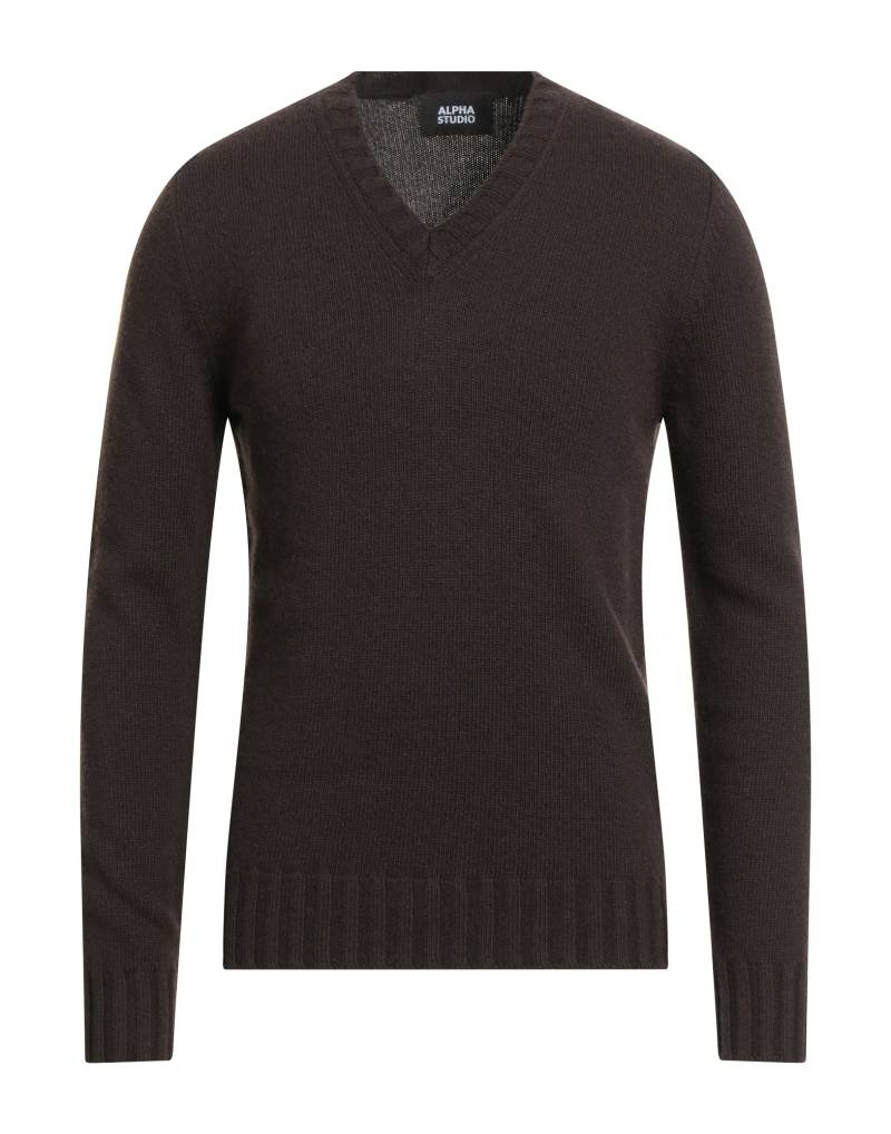 ALPHA STUDIO Pullover Herren Schokobraun von ALPHA STUDIO