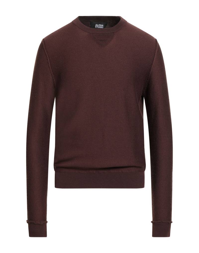 ALPHA STUDIO Pullover Herren Schokobraun von ALPHA STUDIO
