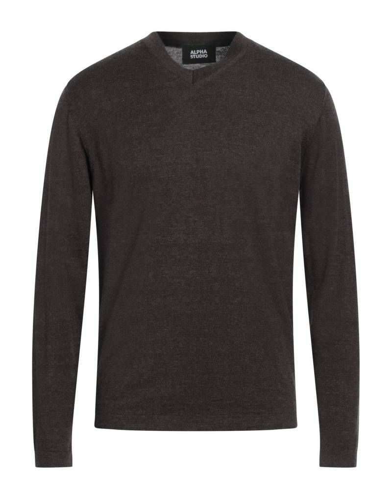 ALPHA STUDIO Pullover Herren Schokobraun von ALPHA STUDIO