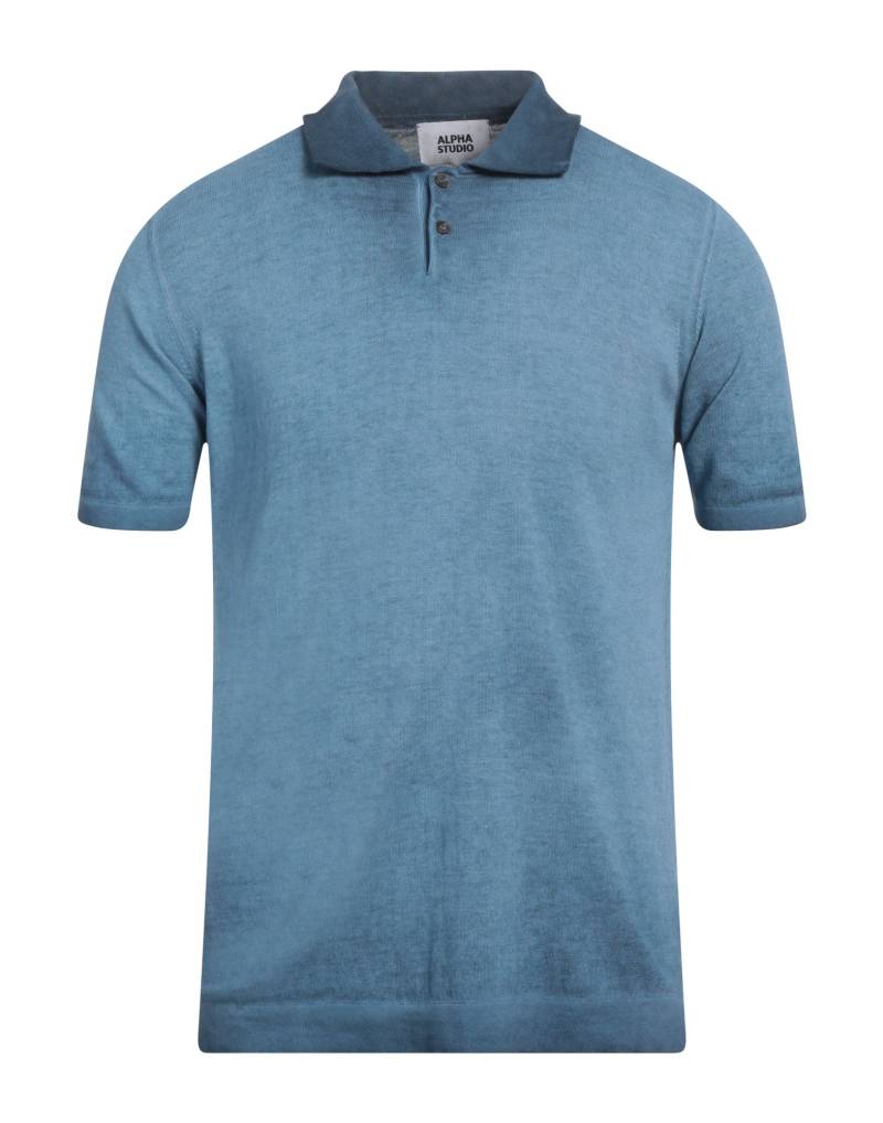 ALPHA STUDIO Pullover Herren Taubenblau von ALPHA STUDIO