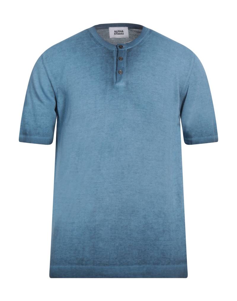 ALPHA STUDIO Pullover Herren Taubenblau von ALPHA STUDIO
