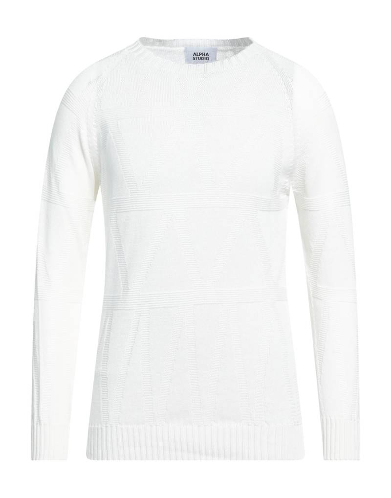 ALPHA STUDIO Pullover Herren Weiß von ALPHA STUDIO