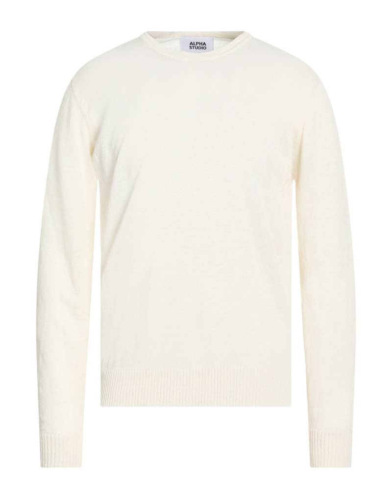 ALPHA STUDIO Pullover Herren Weiß von ALPHA STUDIO