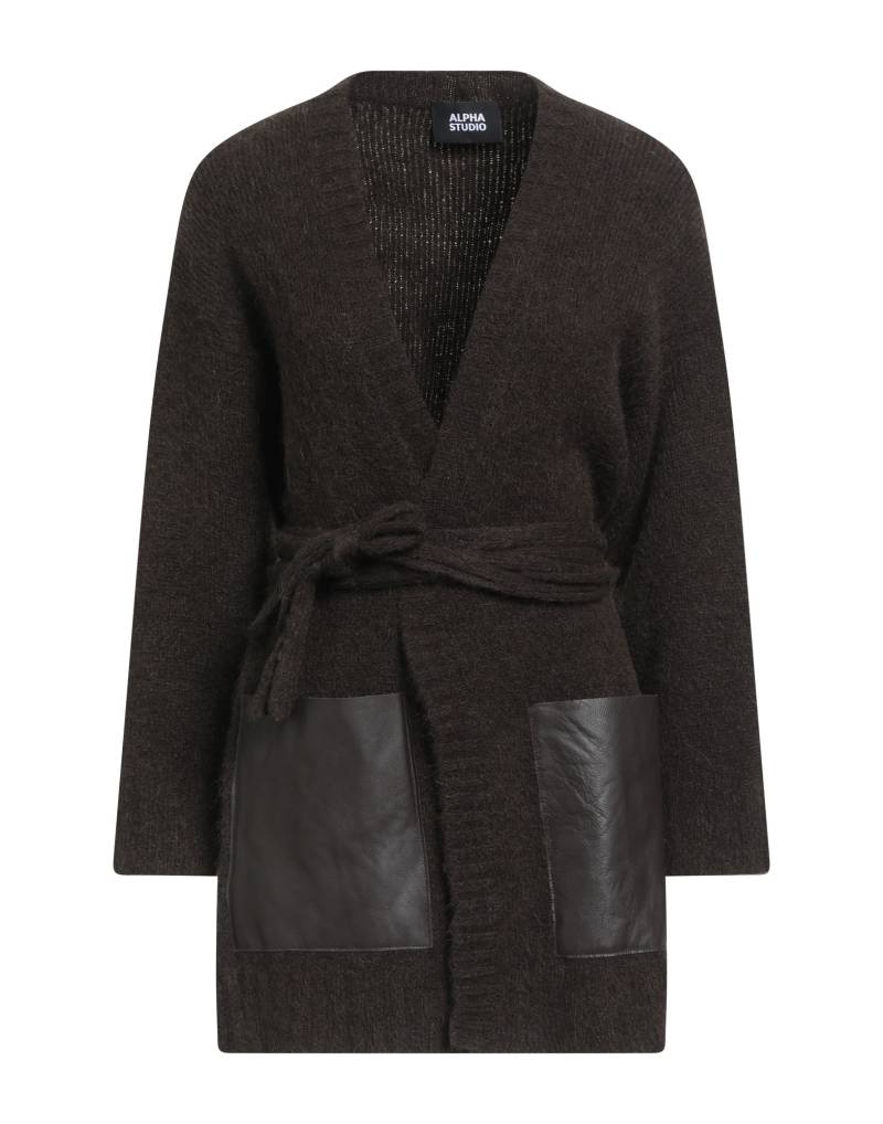 ALPHA STUDIO Strickjacke Damen Dunkelbraun von ALPHA STUDIO
