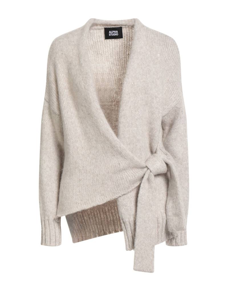 ALPHA STUDIO Strickjacke Damen Hellgrau von ALPHA STUDIO