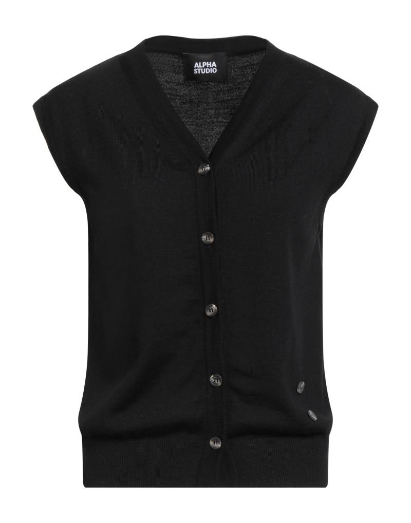 ALPHA STUDIO Strickjacke Damen Schwarz von ALPHA STUDIO