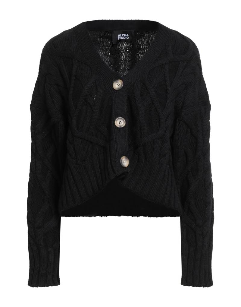 ALPHA STUDIO Strickjacke Damen Schwarz von ALPHA STUDIO