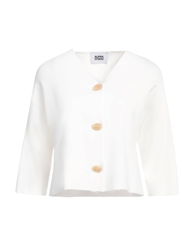 ALPHA STUDIO Strickjacke Damen Weiß ALPHA STUDIO Strickjacke Damen Weiß von ALPHA STUDIO