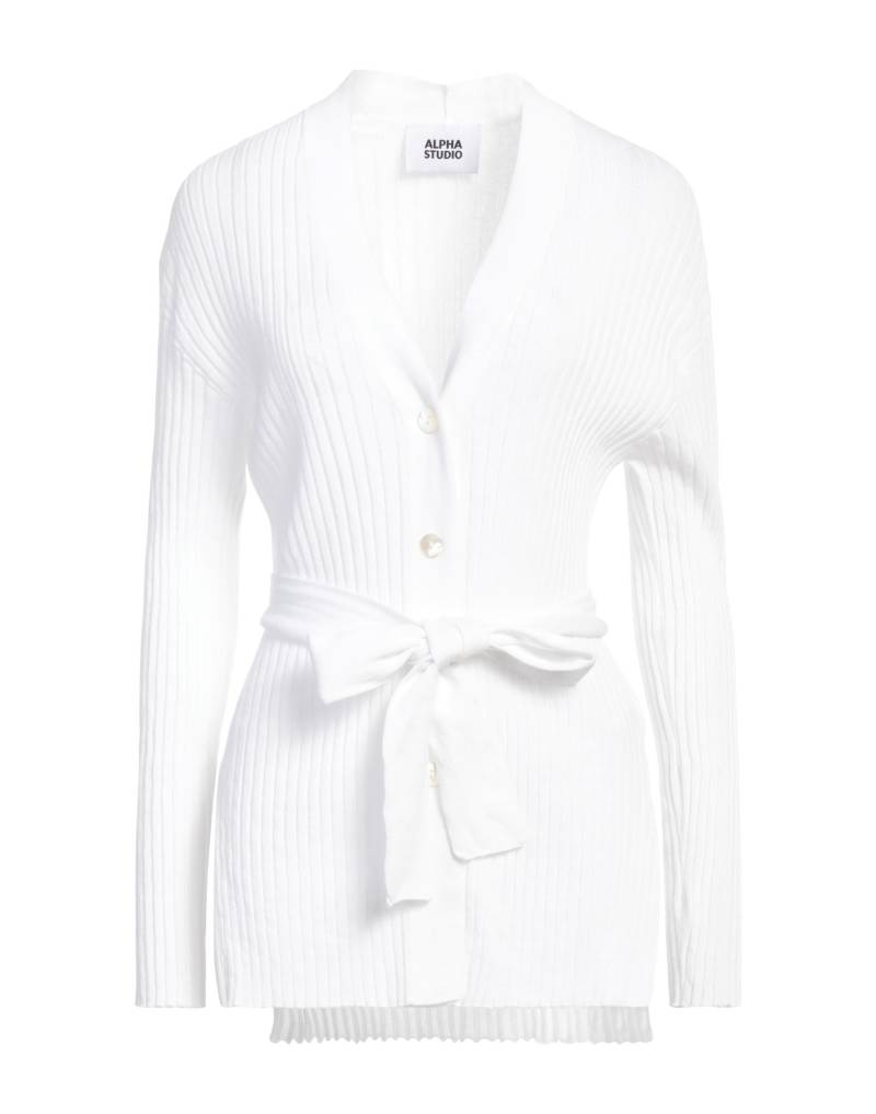 ALPHA STUDIO Strickjacke Damen Weiß von ALPHA STUDIO