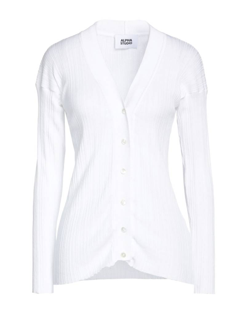 ALPHA STUDIO Strickjacke Damen Weiß von ALPHA STUDIO
