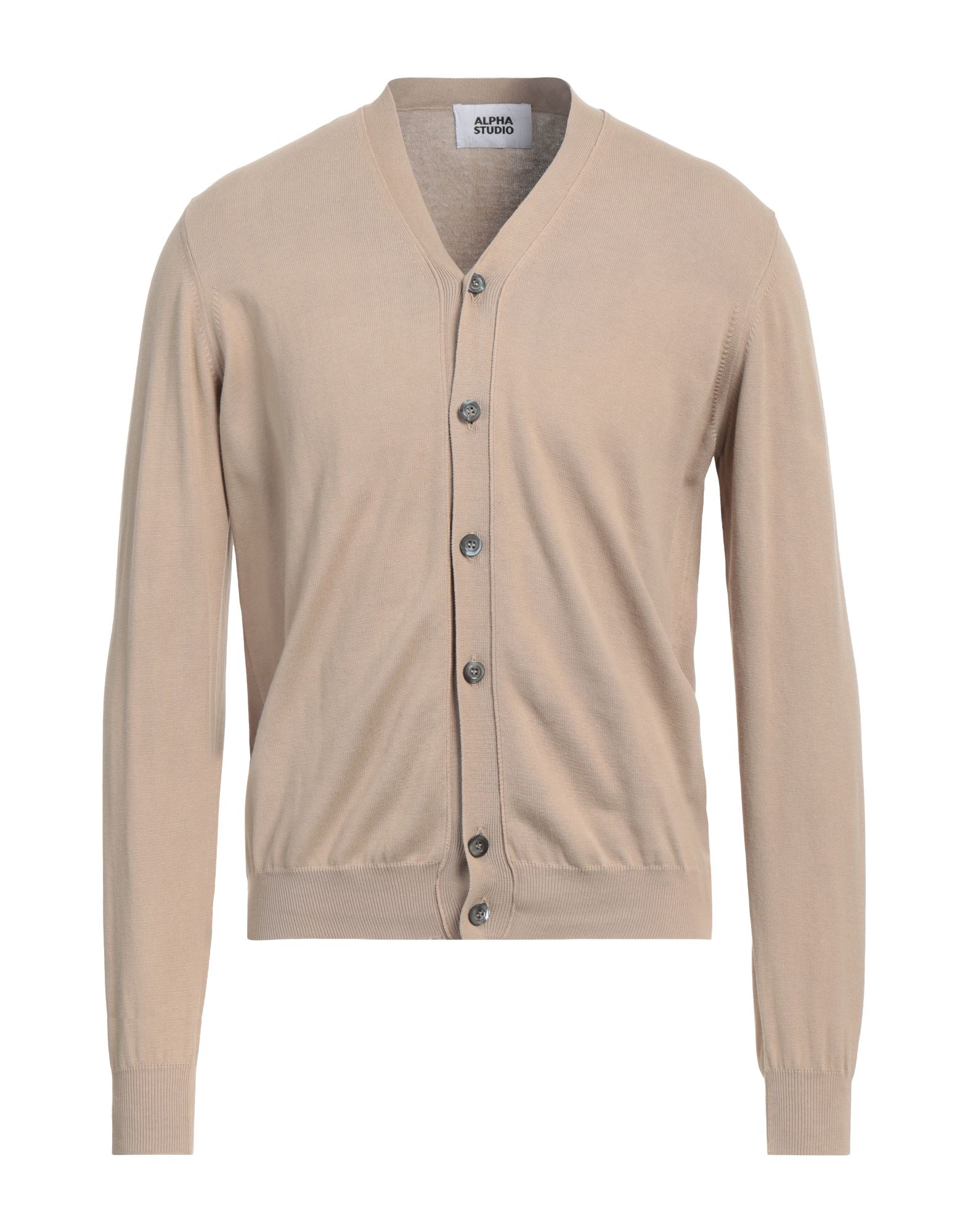 ALPHA STUDIO Strickjacke Herren Beige von ALPHA STUDIO