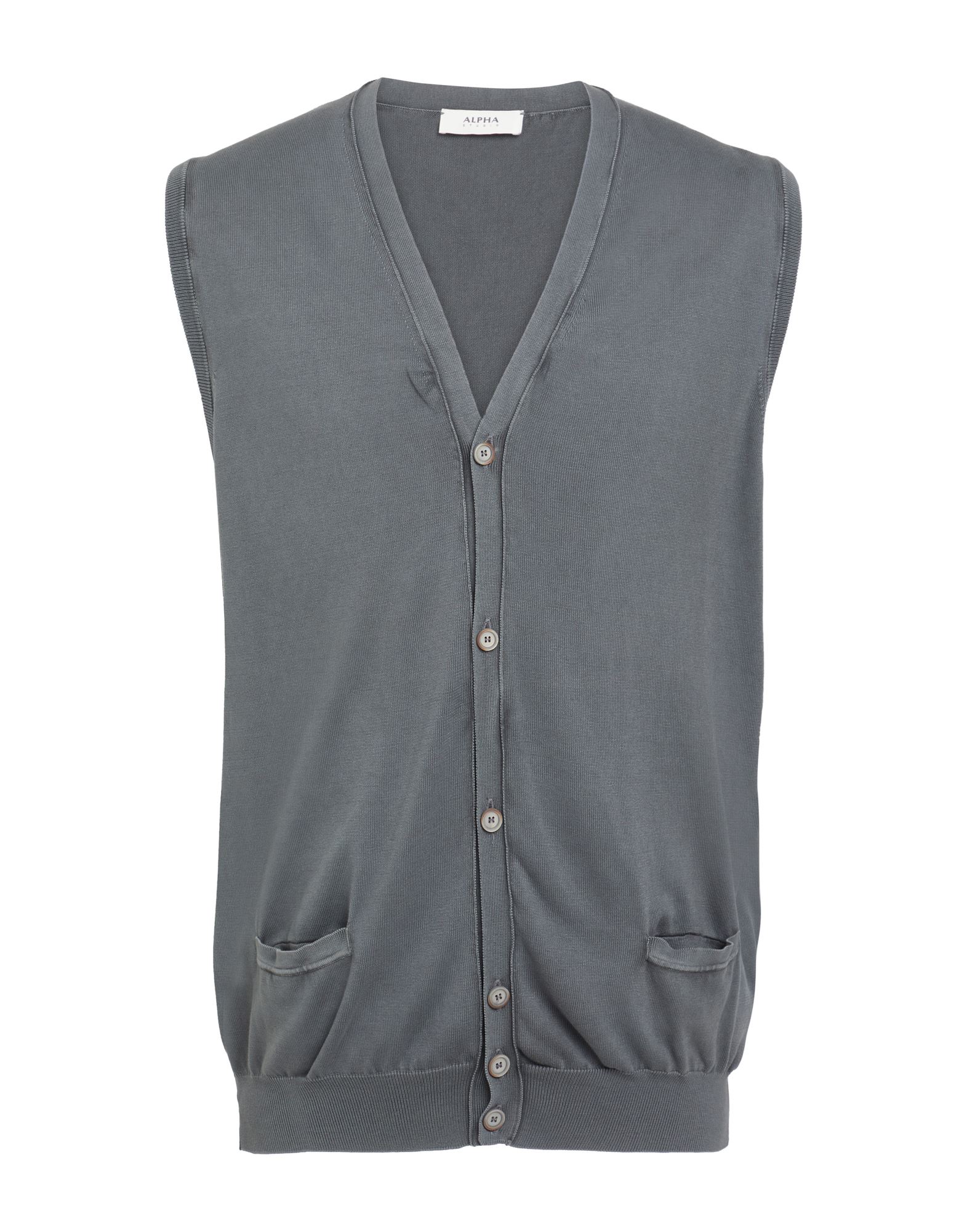 ALPHA STUDIO Strickjacke Herren Blei von ALPHA STUDIO