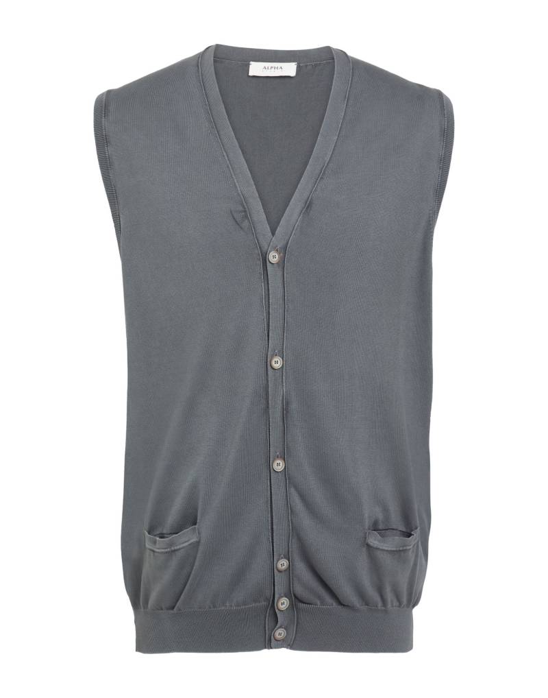 ALPHA STUDIO Strickjacke Herren Blei von ALPHA STUDIO