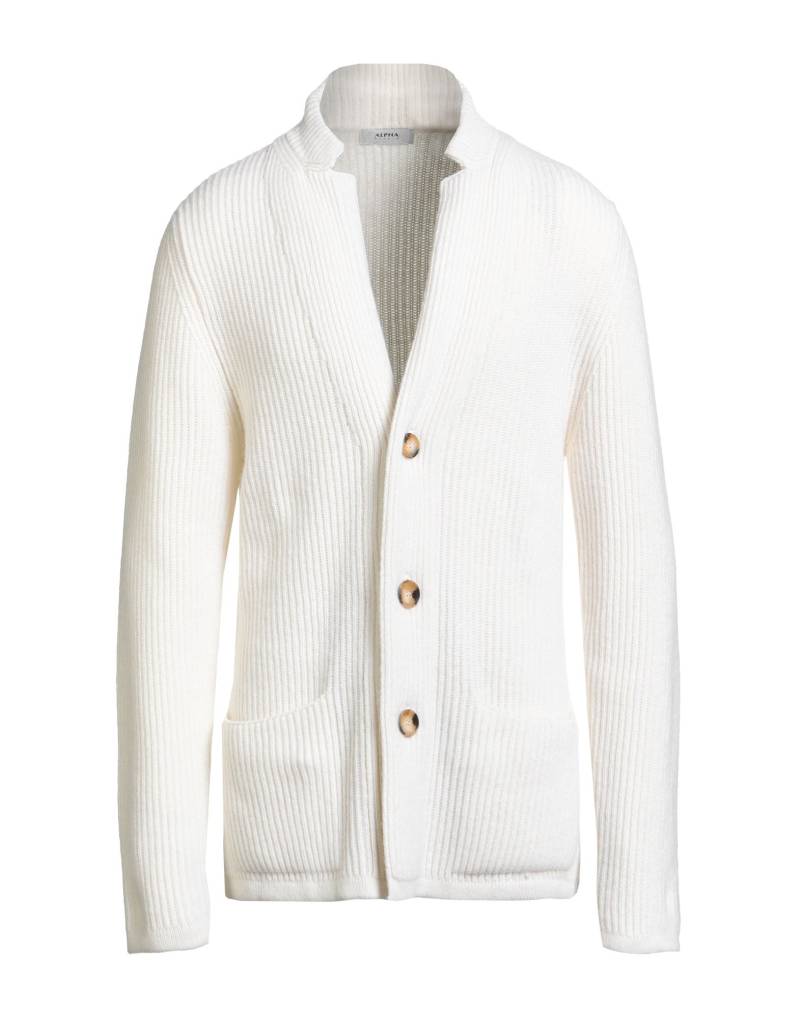 ALPHA STUDIO Strickjacke Herren Cremeweiß von ALPHA STUDIO